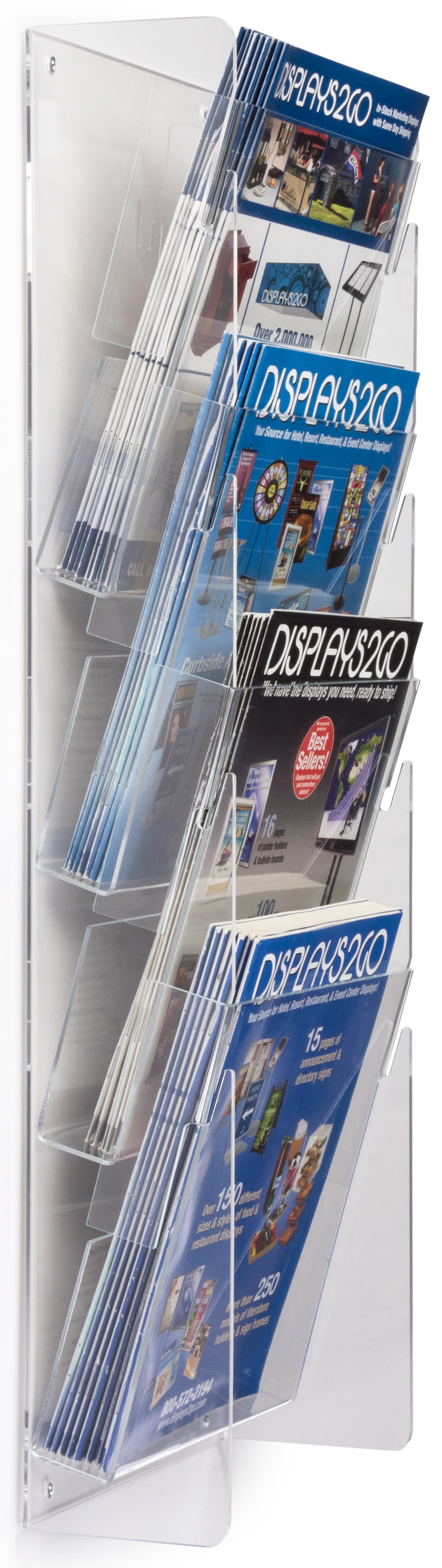 Clear Plastic Magazine Rack