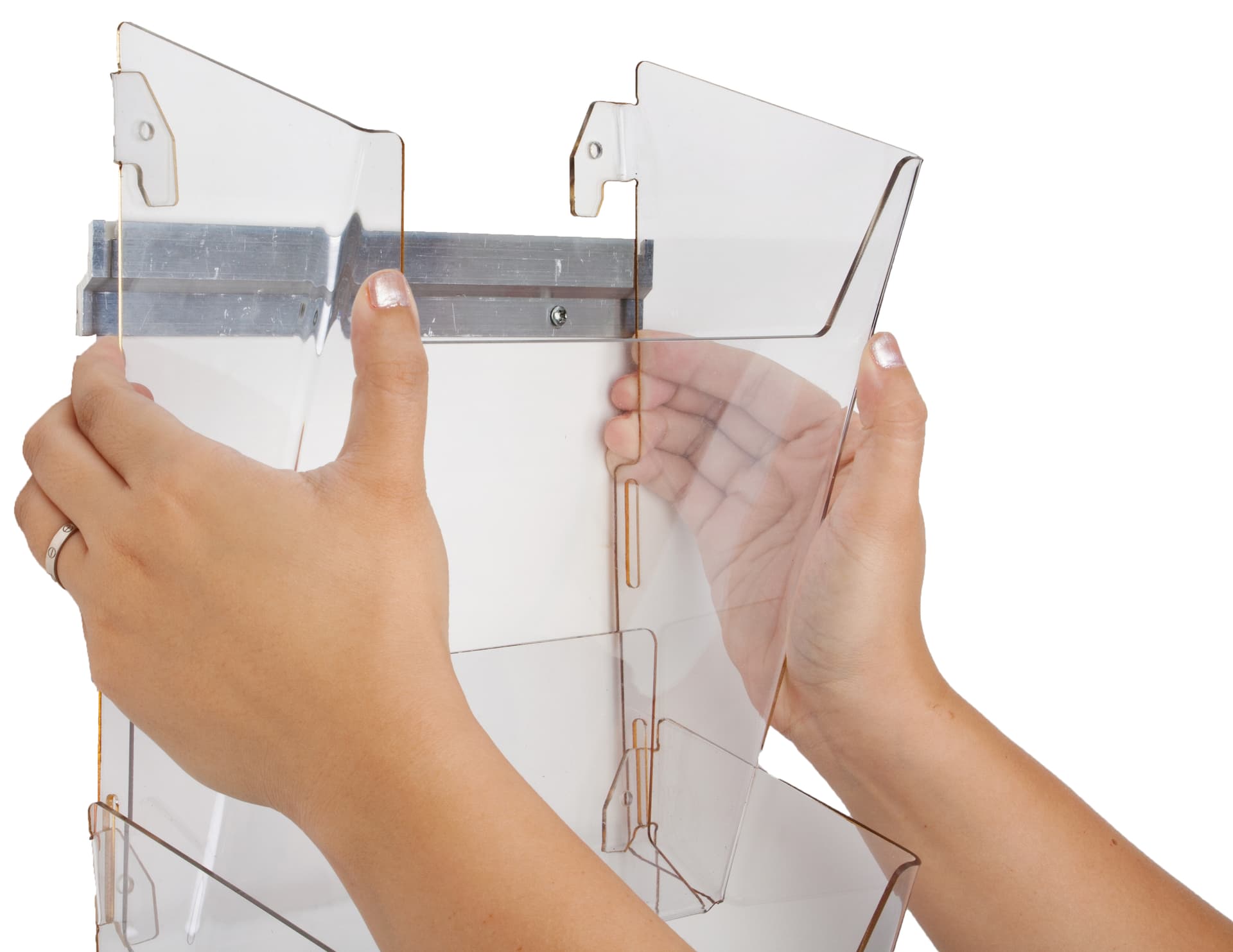 Acrylic Magazine Wall Rack