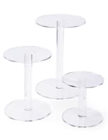 Acrylic Pedestal Risers are Tiered Tiered Acrylic Pedestal Risers