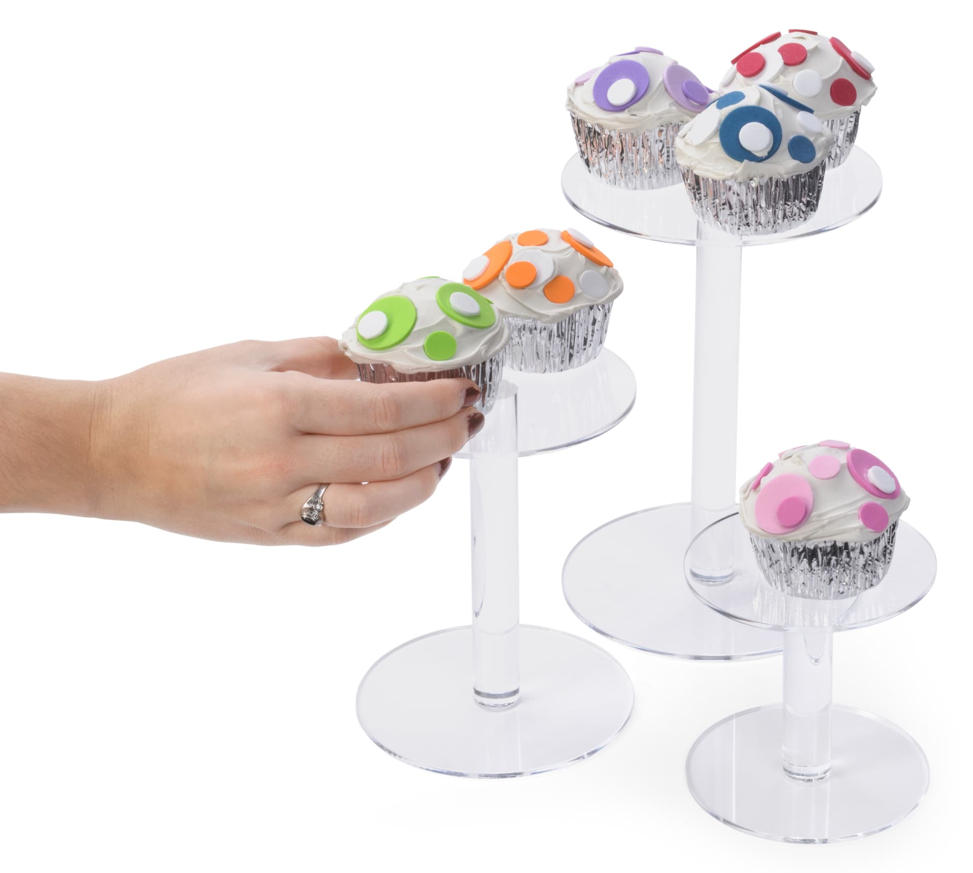 Tabletop Acrylic Pedestal Risers