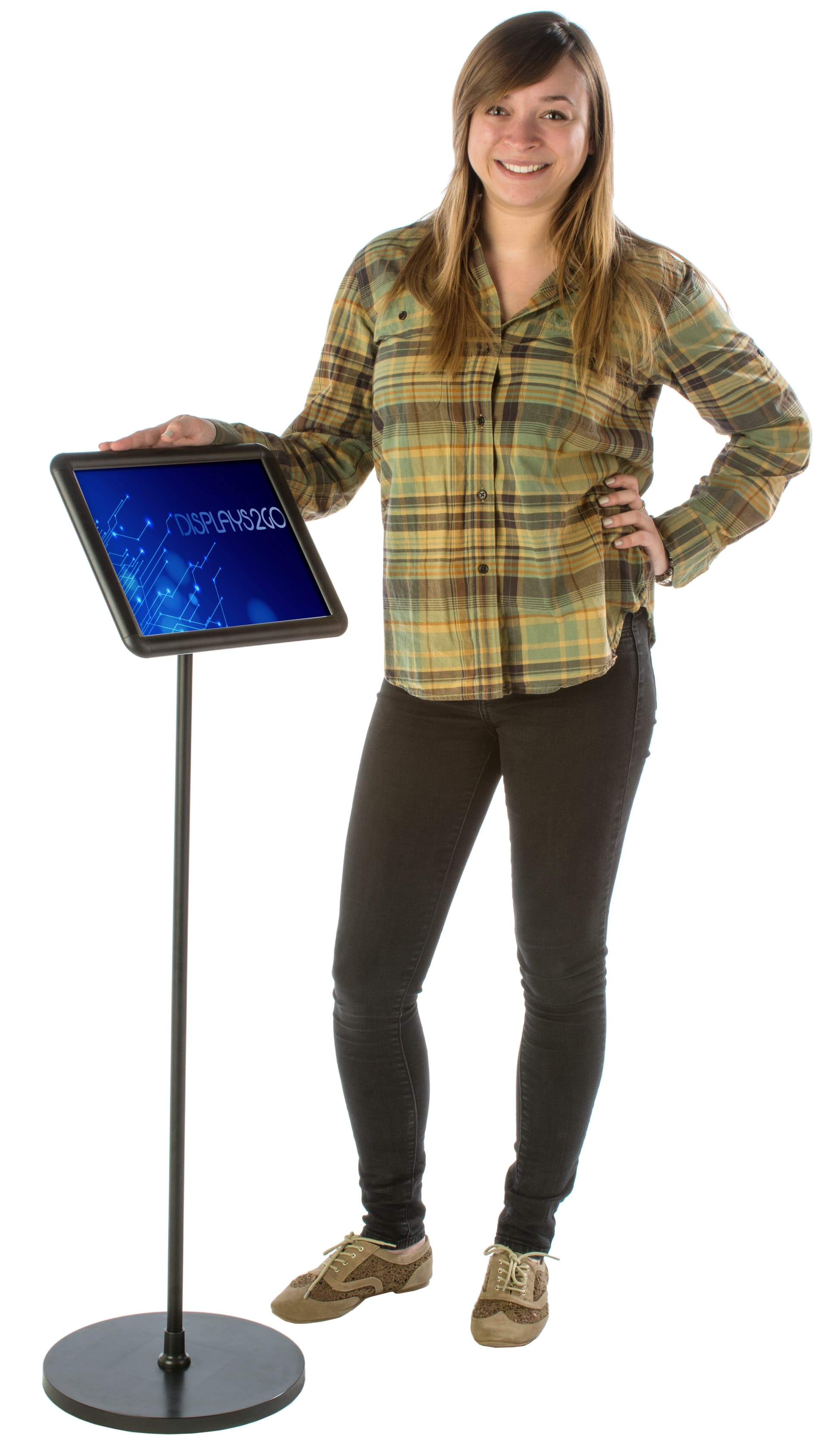 Advertising 11 x 8.5 Black Snap Frame Stand