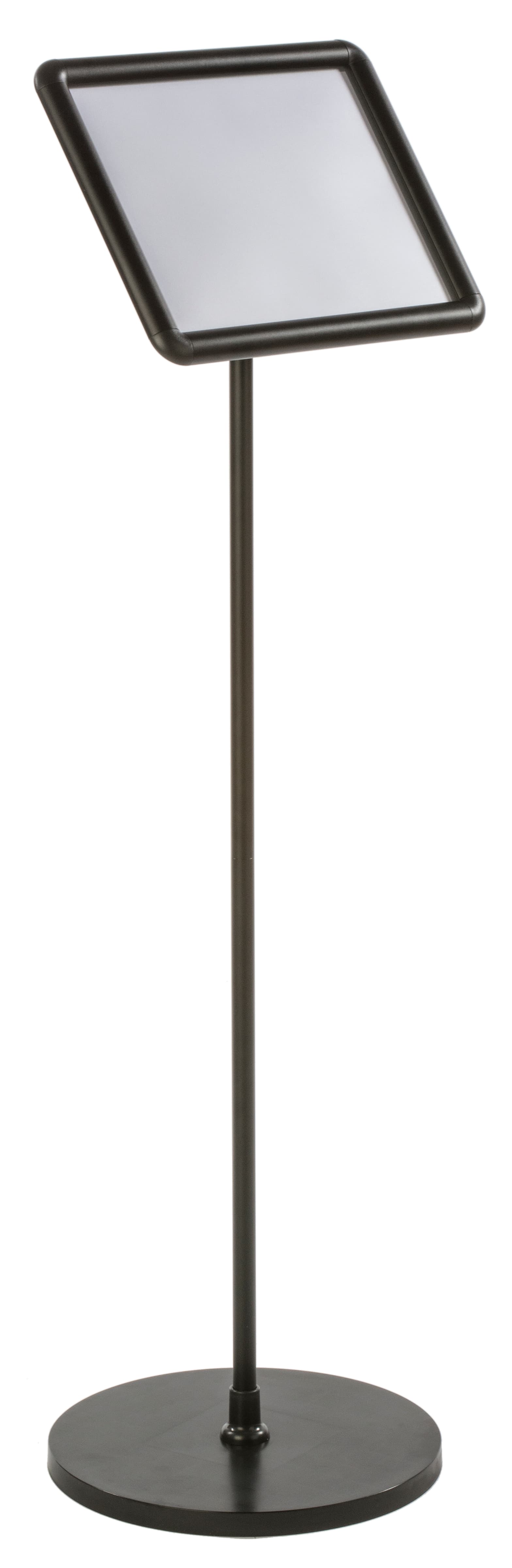 44.75" Tall 11 x 8.5 Black Snap Frame Stand