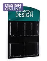 Acrylic custom printed header graphic for 2RP4 series literature holders