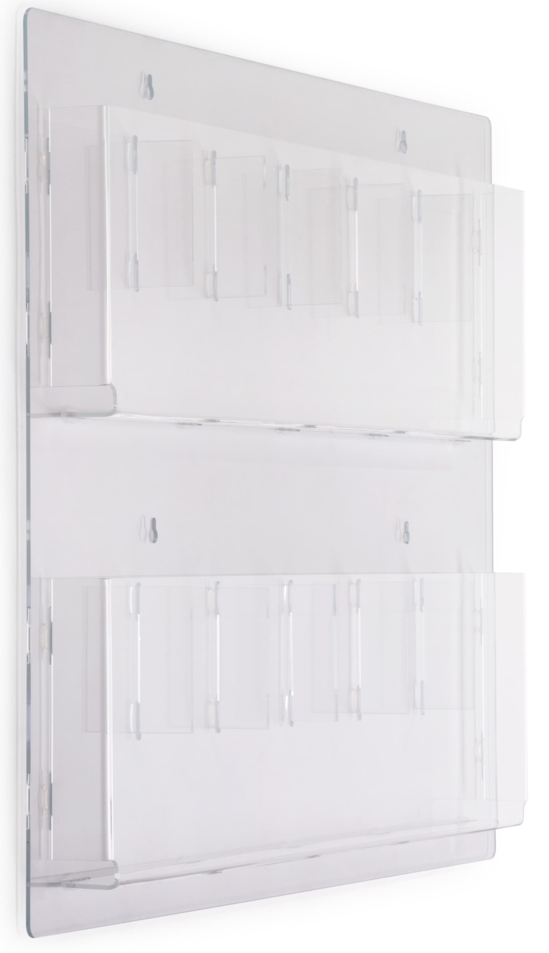 Clear Wall Mounted Magazine Racks