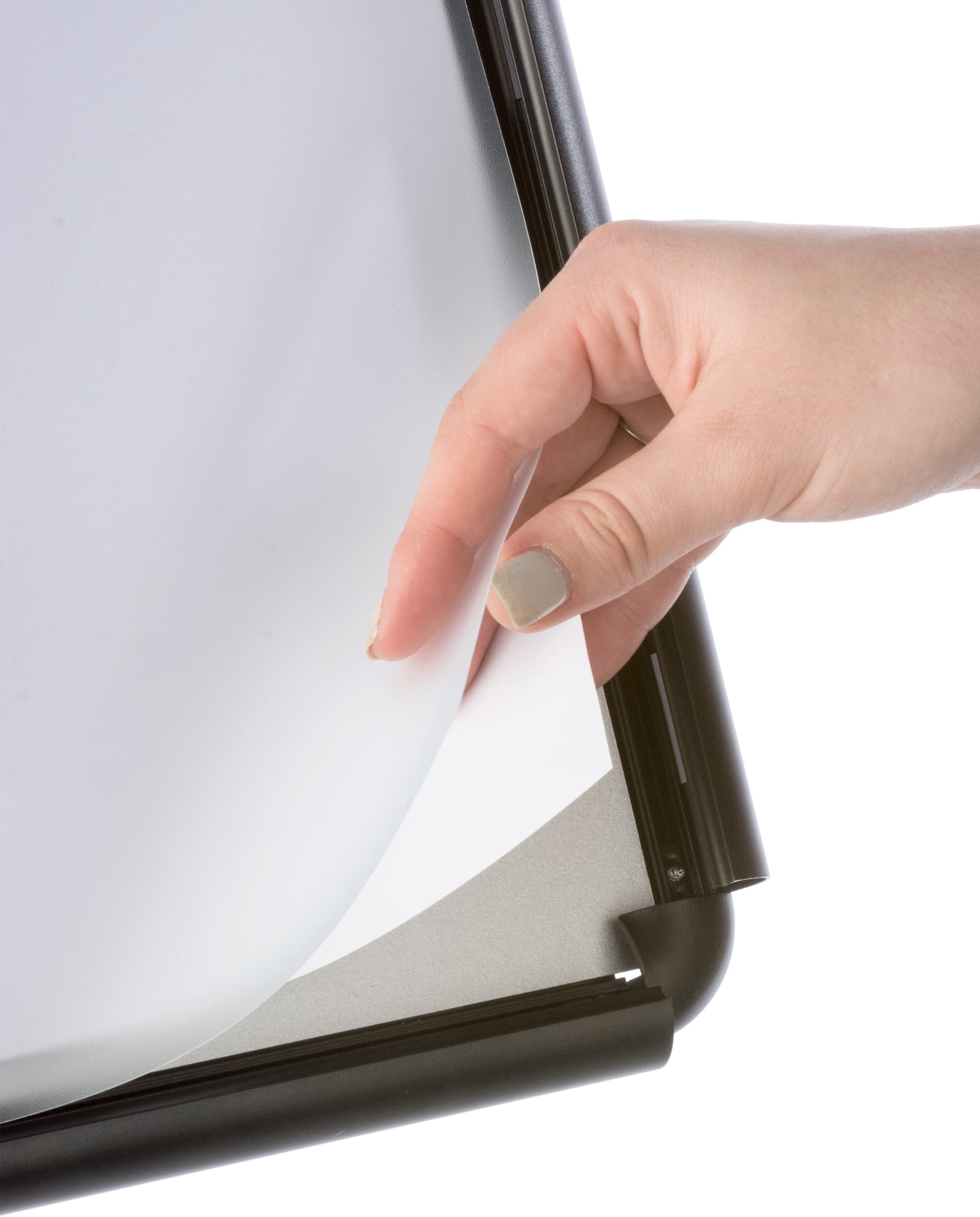 Protective Film 8.5 x 11 Black Snap Frame Stand