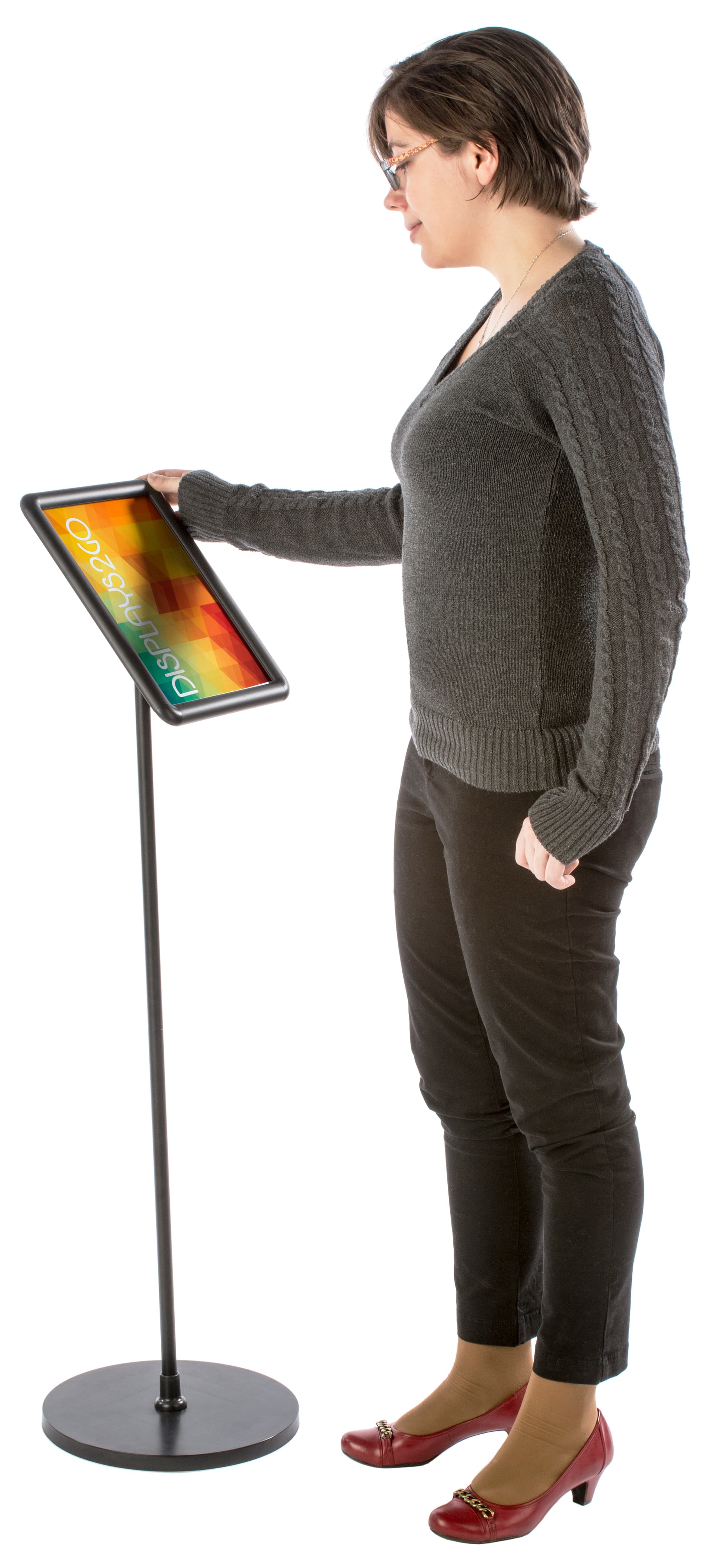 Advertising 8.5 x 11 Black Snap Frame Stand