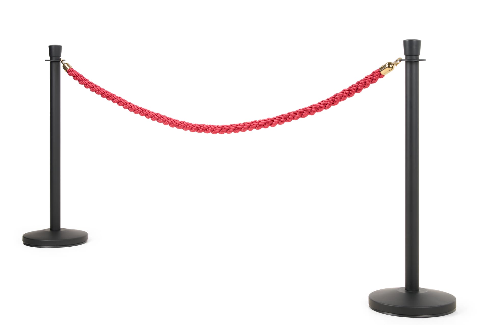 Stanchion post for crowd control