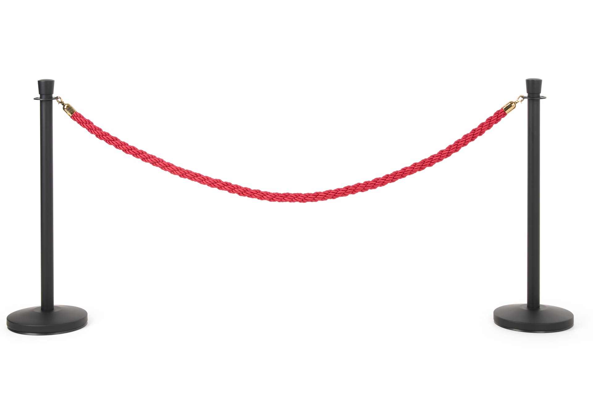 Stanchion post with non-marking base