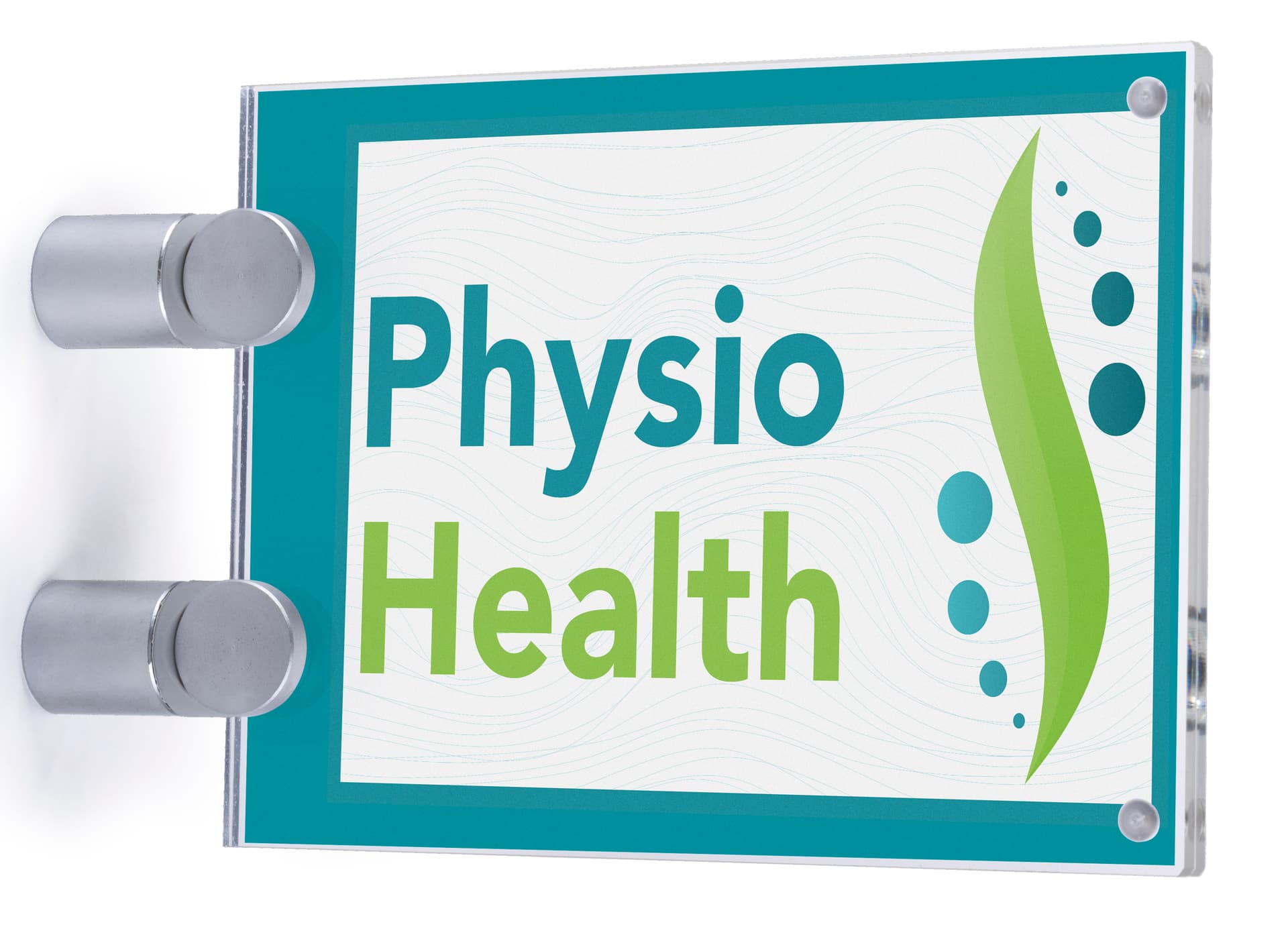 Hallway Sign with Magnetized Closure