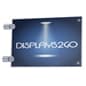Wall Sign Holder with Acrylic Plates, Silver Standoffs - Clear