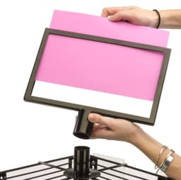 Rotating Grid Rack | Black Metal Wire Square 4 Sided Panel | Displays2Go