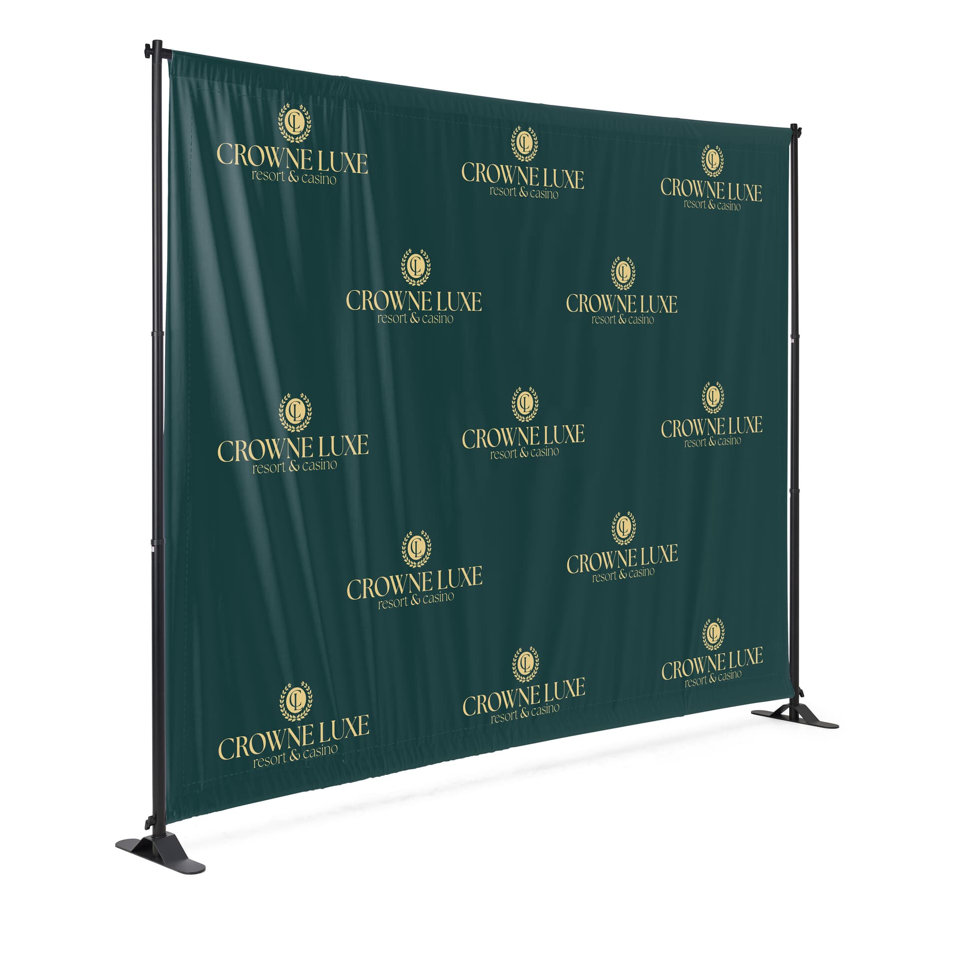 8x10 Event step and repeat backdrop with fully customizable graphic
