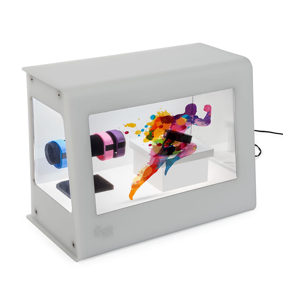 Transparent LCD Box with Display Area