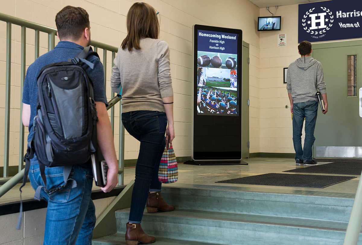 Android operating system 55" advertising multimedia kiosk