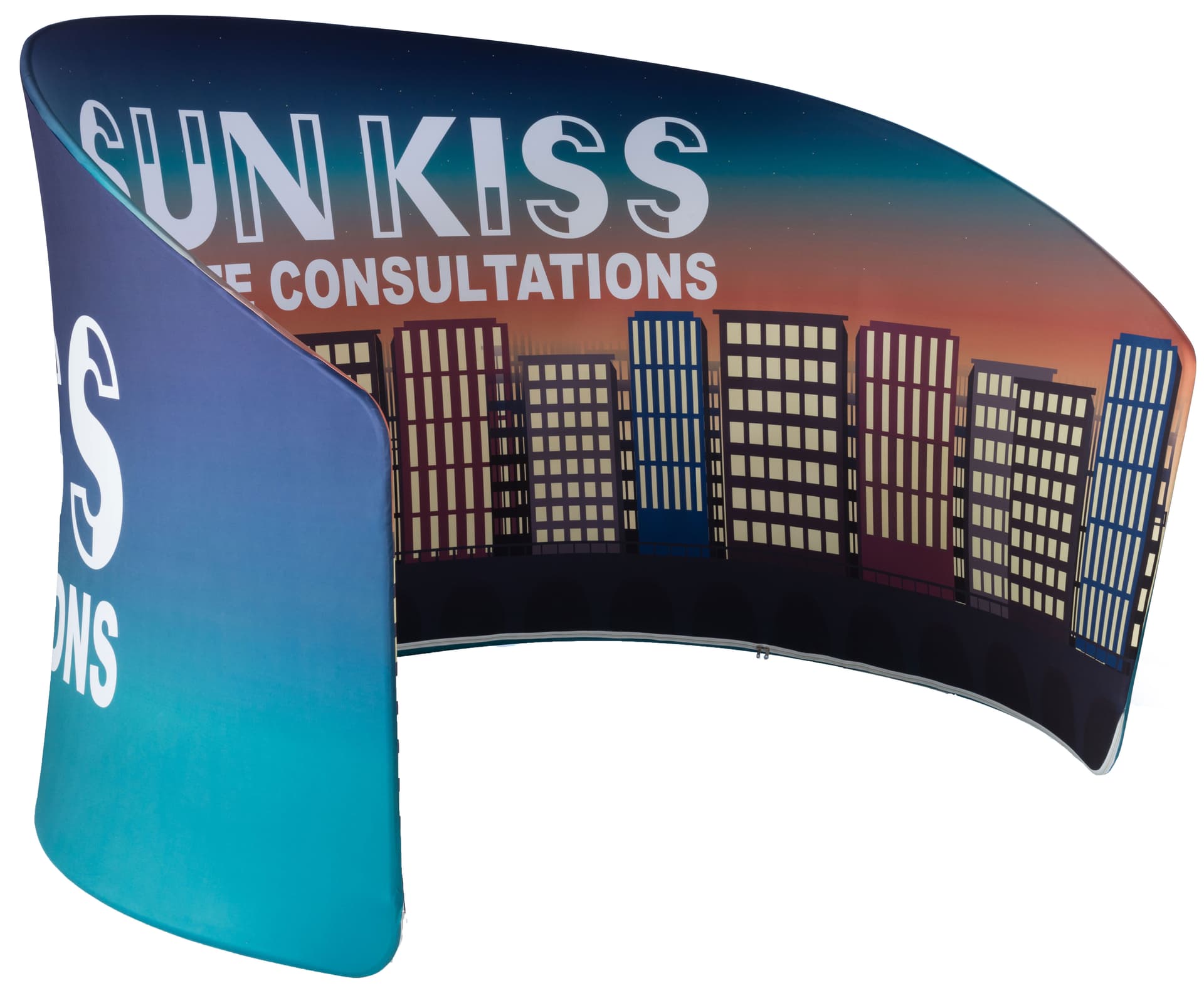 Sloped Exhibit Banner Stand for Trade Shows