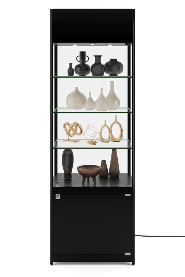 LED Retail Display Tower | Hinged Door with Lock | Displays2Go
