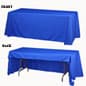 6' Table Cloth, 3-sided - Blue