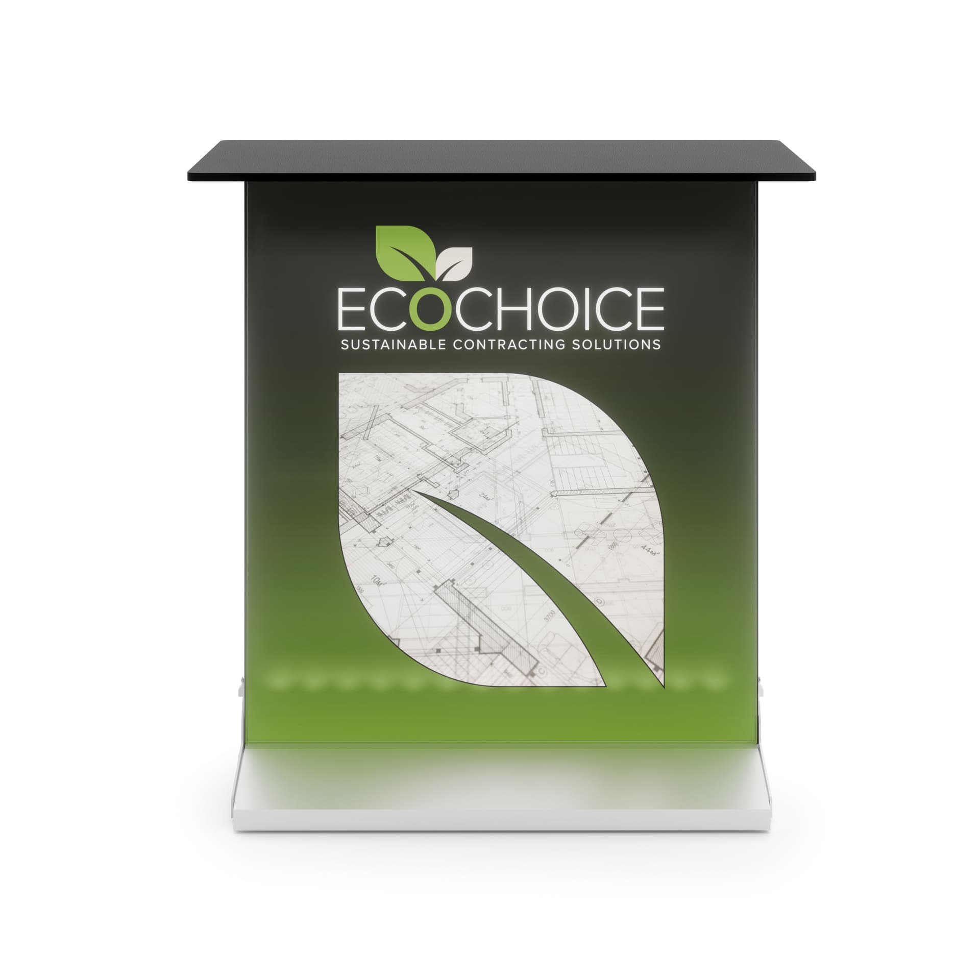 custom printed SEG lightbox display counter