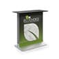 38" Tall Backlit Trade Show Counter, Cordless, Custom Printed SEG Graphics