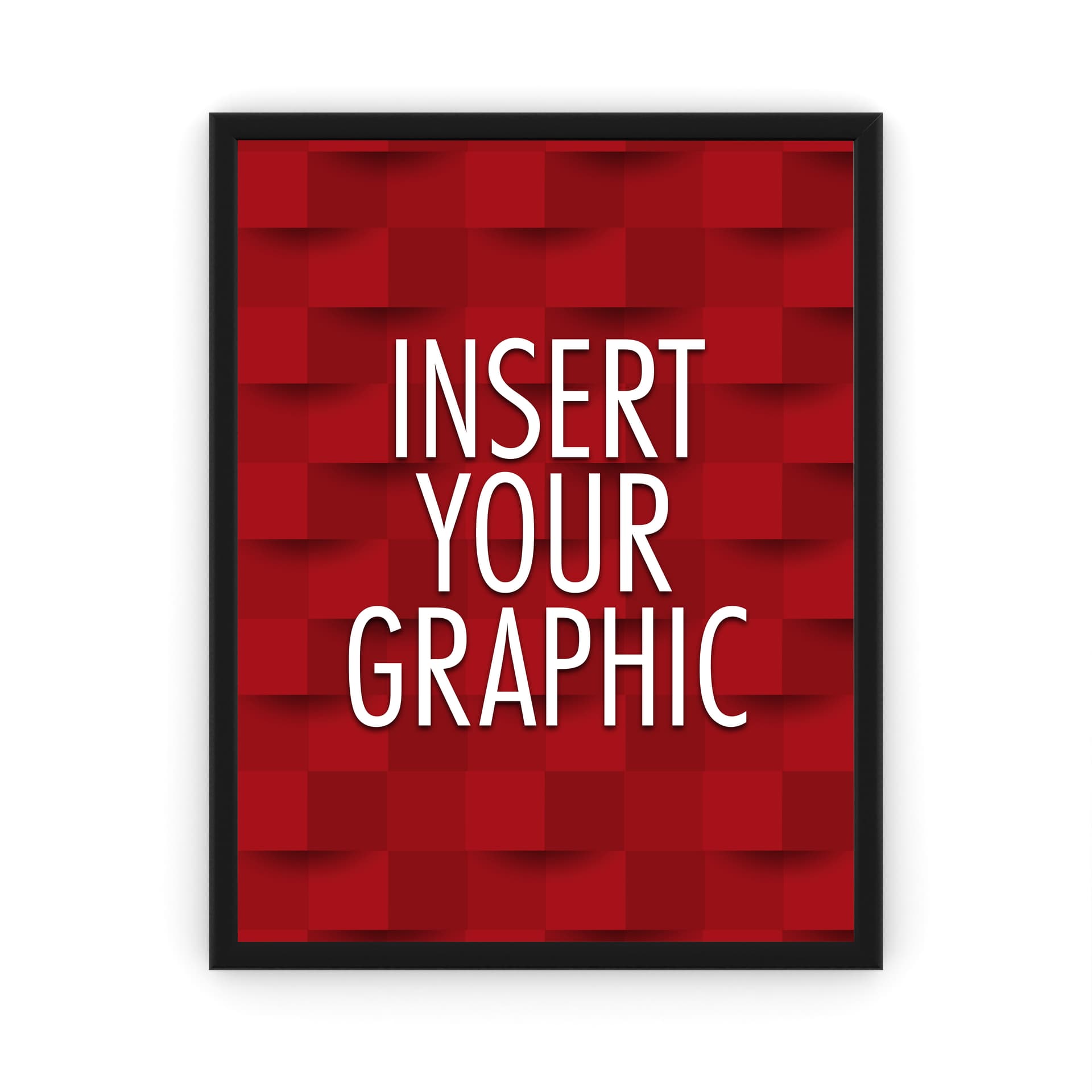 Black poster holder for custom graphics