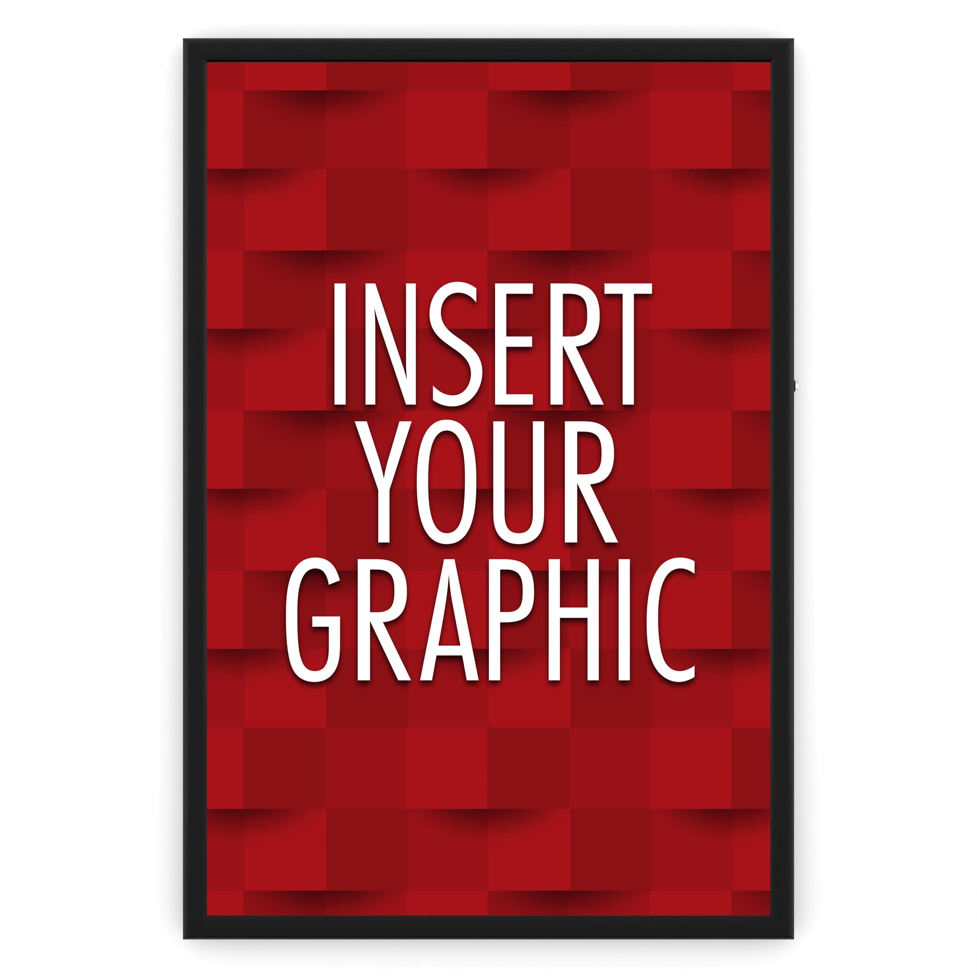 Locking poster holders for custom graphics