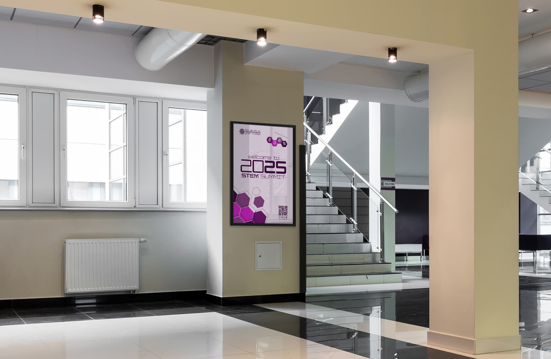 Locking poster holders for advertising