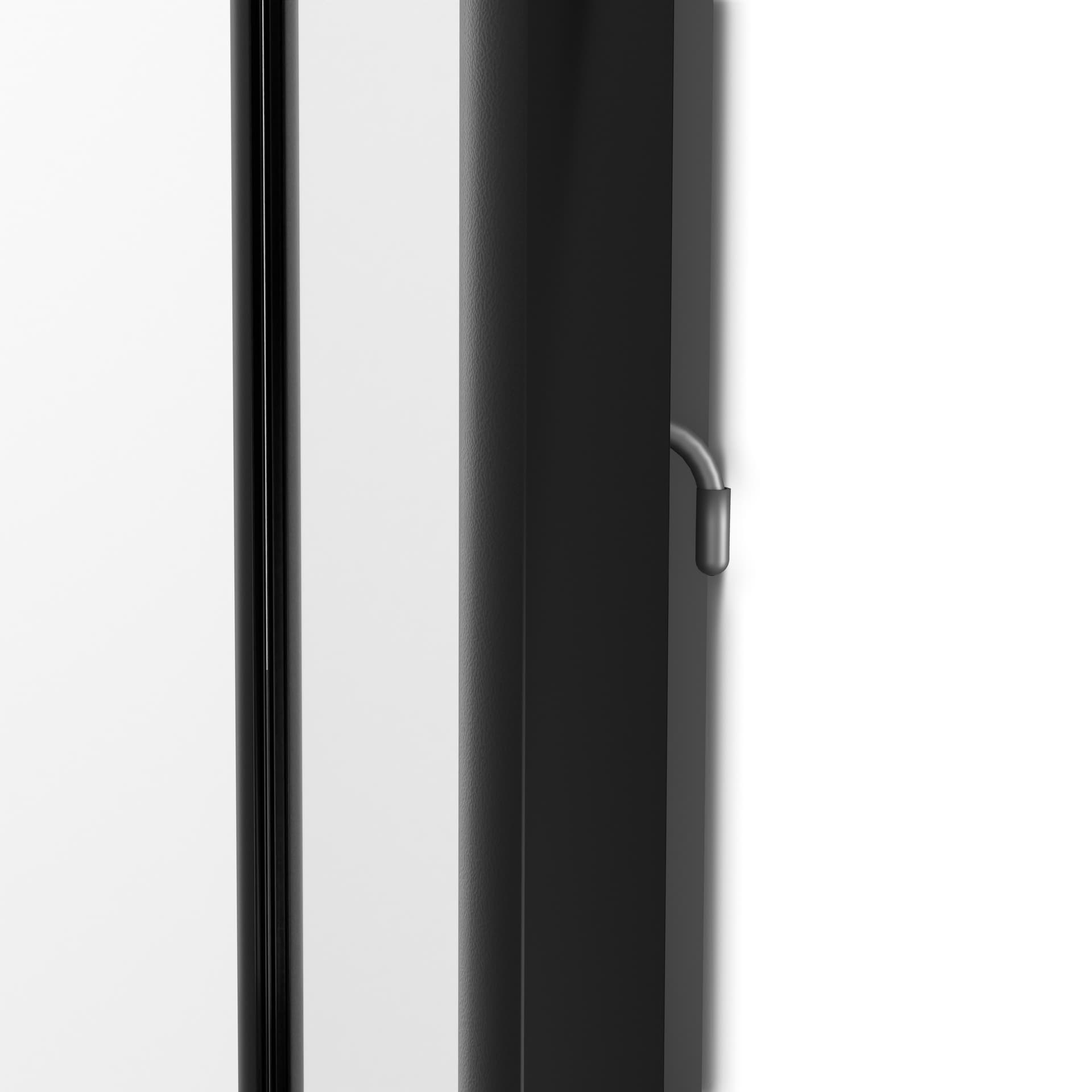 Locking poster holders with gravity latch