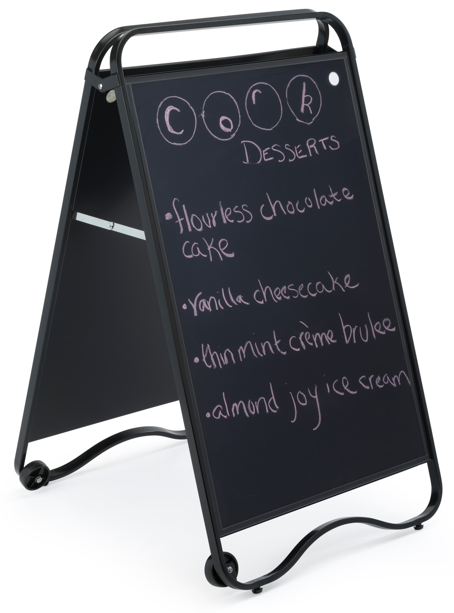 Dual Purpose Chalkboard Display Fixture Sandwich Board