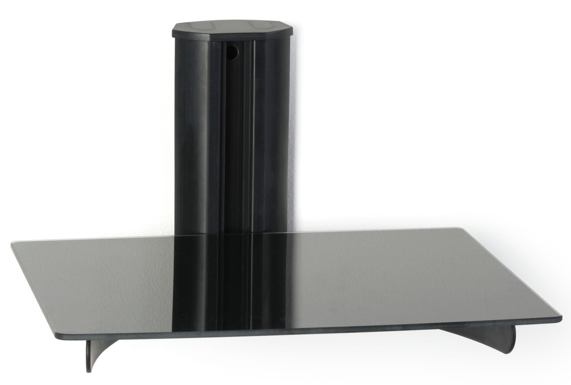 Height Adjustable Wall Mount Glass Shelf