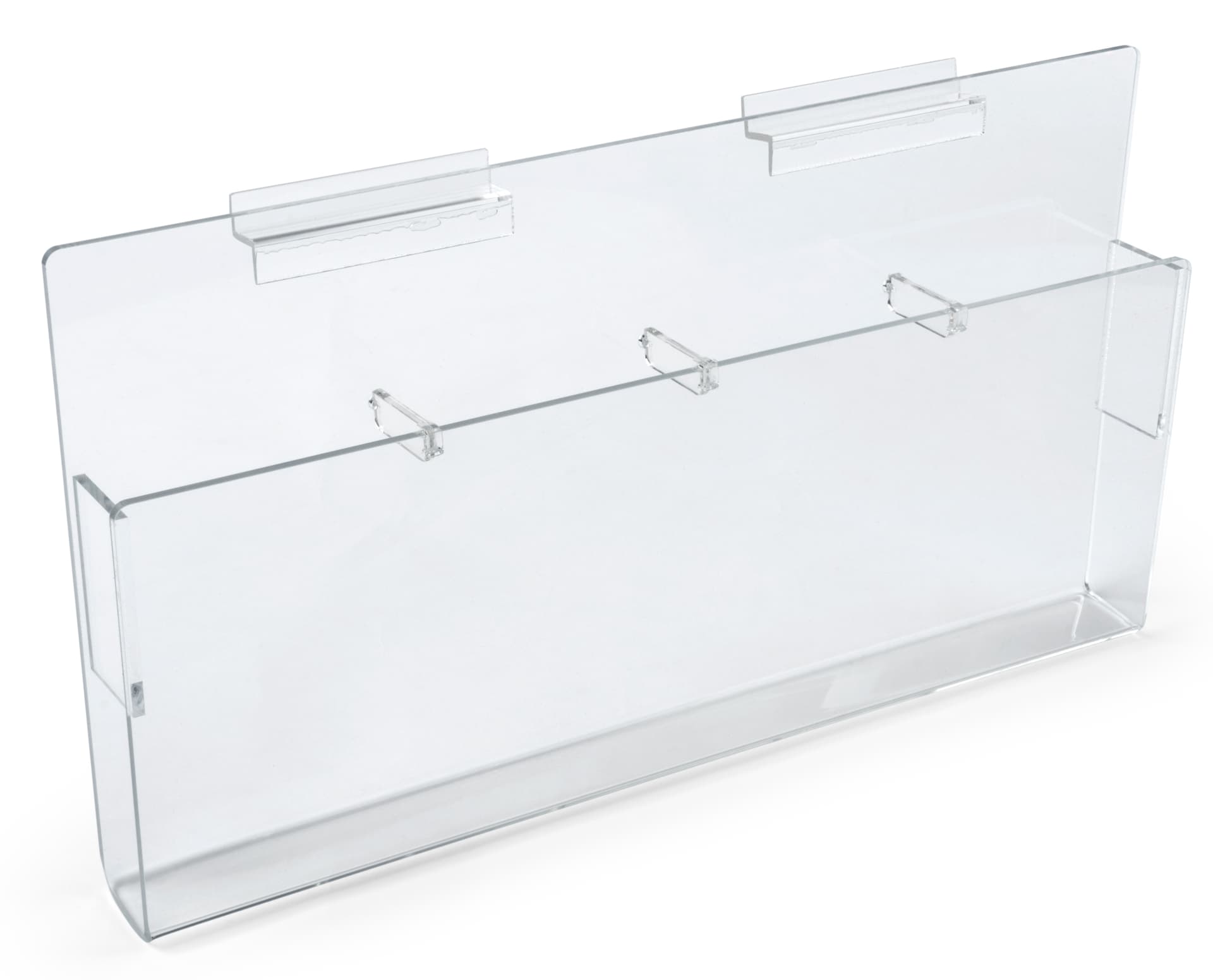 Slatwall Acrylic with 4 Pockets
