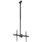 Ceiling TV Mount for Monitors 37"-70”, 360° Rotation, Tilt, Adjustable Height - Black