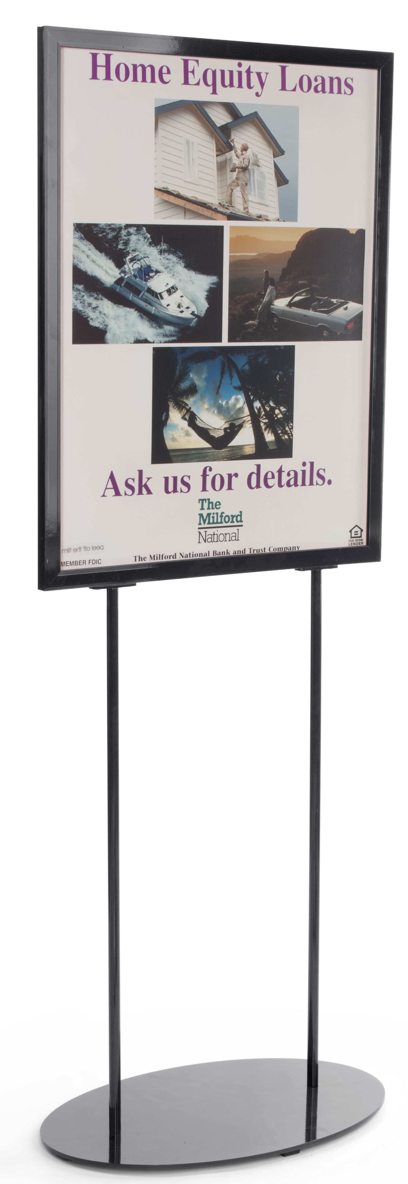 Metal Poster Stands For 22 x 28 Graphics (Black)