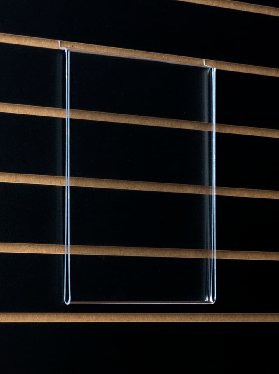 Slatwall Sign Holder with Frameless Design