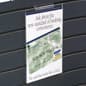 5.5 x 8.5 Sign Frame for Slatwall, Side-Loading - Clear
