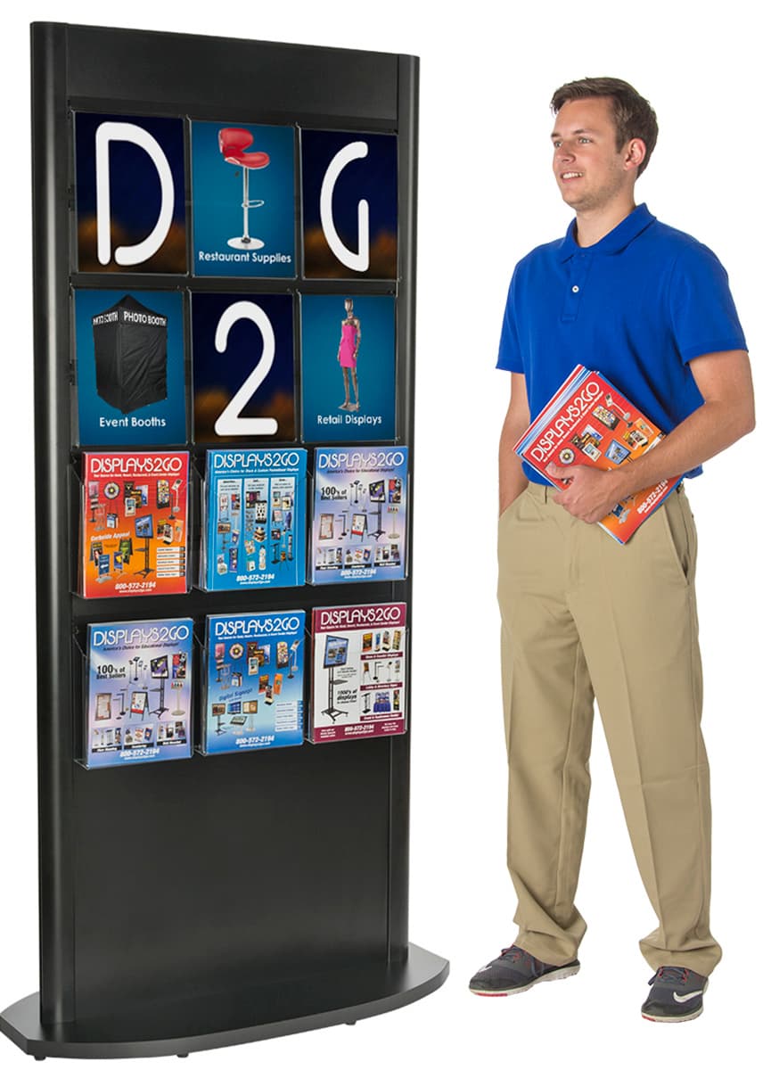 72.75" Slatwall Tower Literature Holder