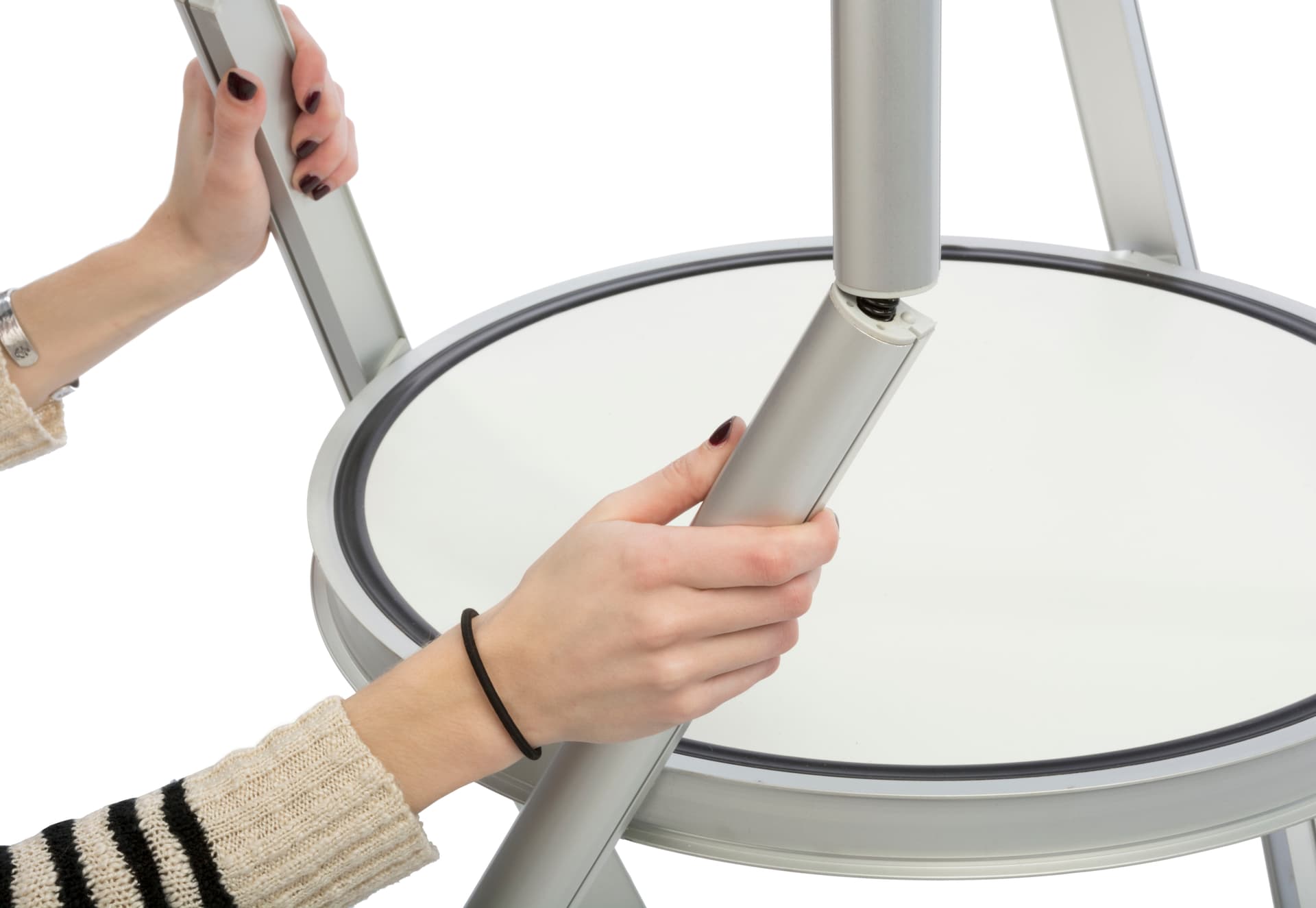 Pirouet portable twist counter with flexible frame