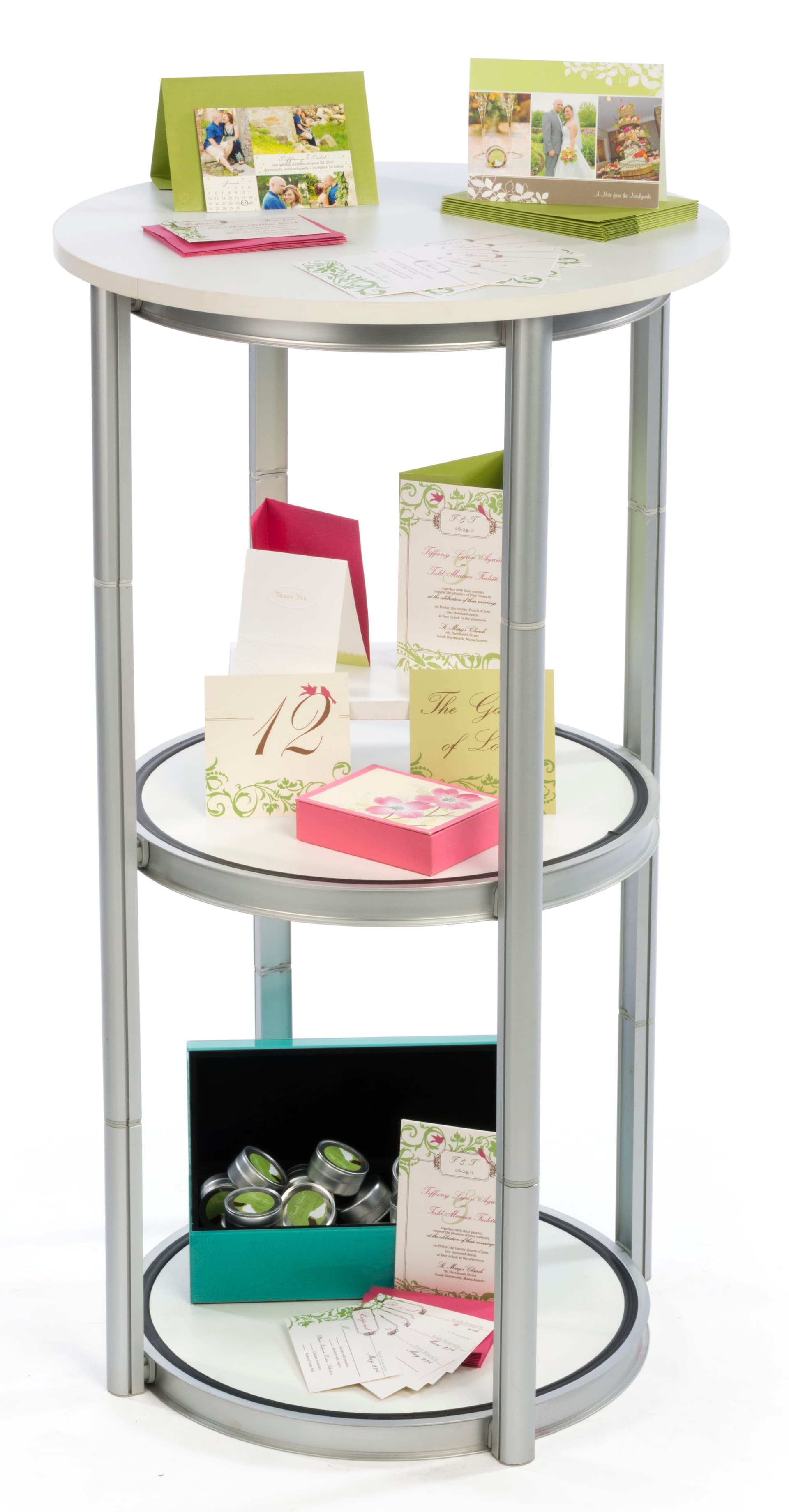 Pirouet portable twist counter with open shelving
