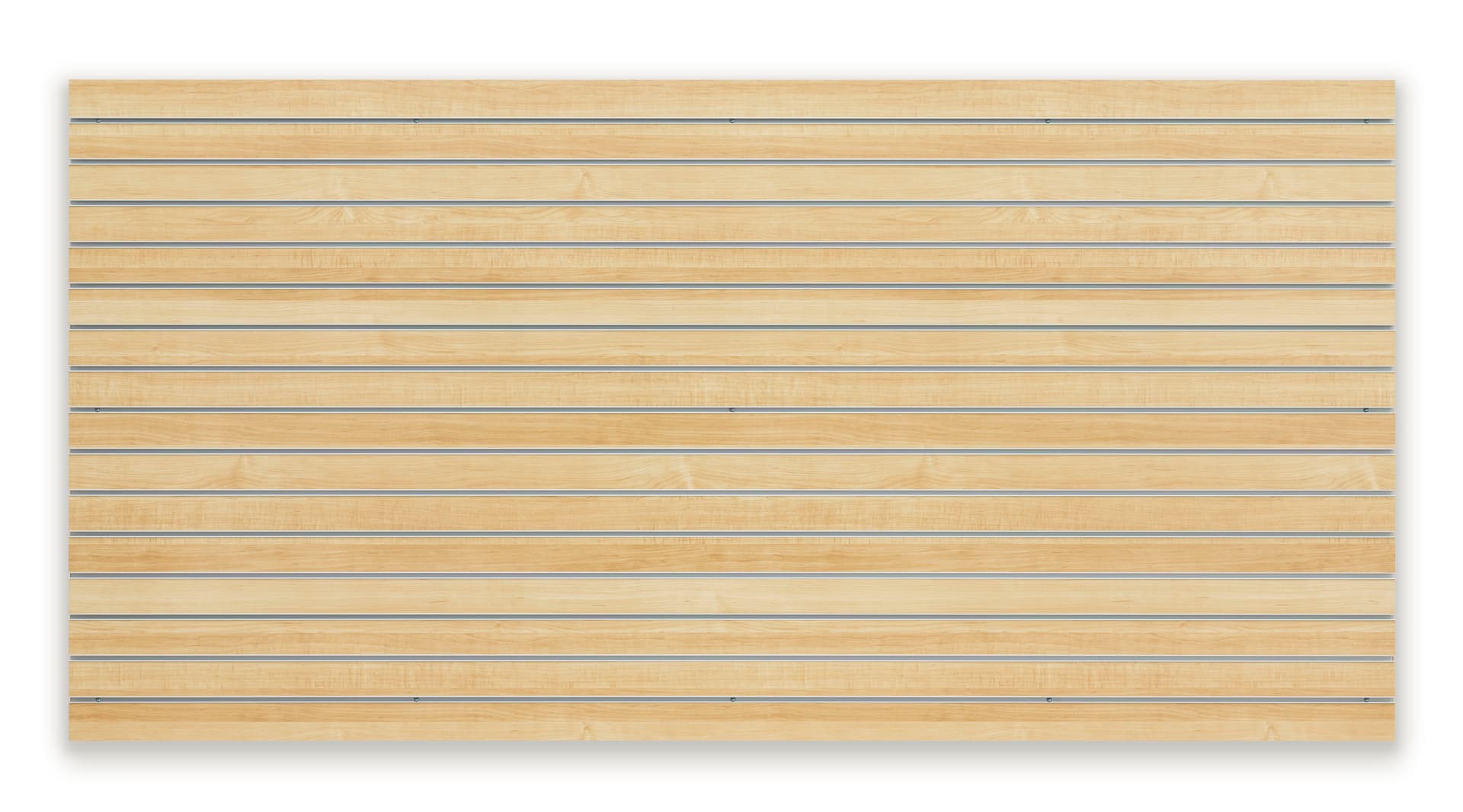Large Maple Slot Wall Panel Board Shown Without Props