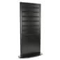 Slatwall Kiosk for Floor, Double Sided - Black