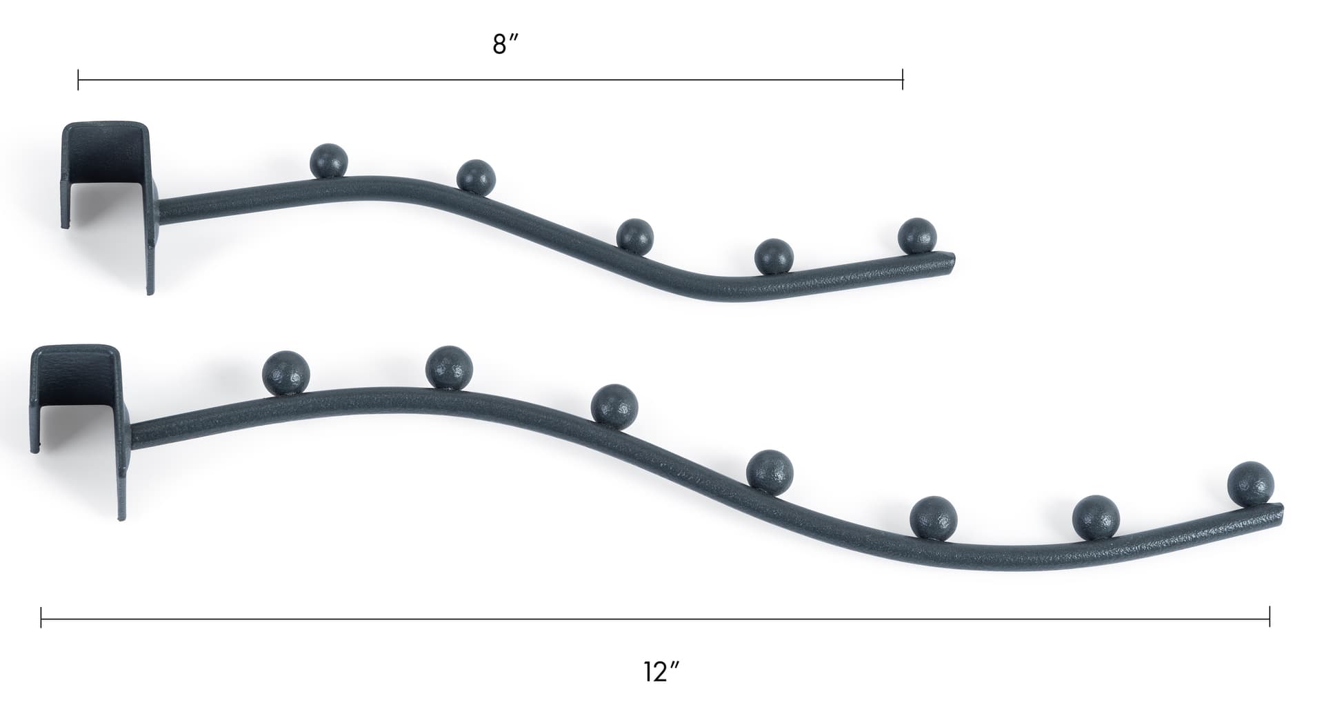 Waved waterfall hanger set for SM4HBB with 8 inch and 12 inch designs