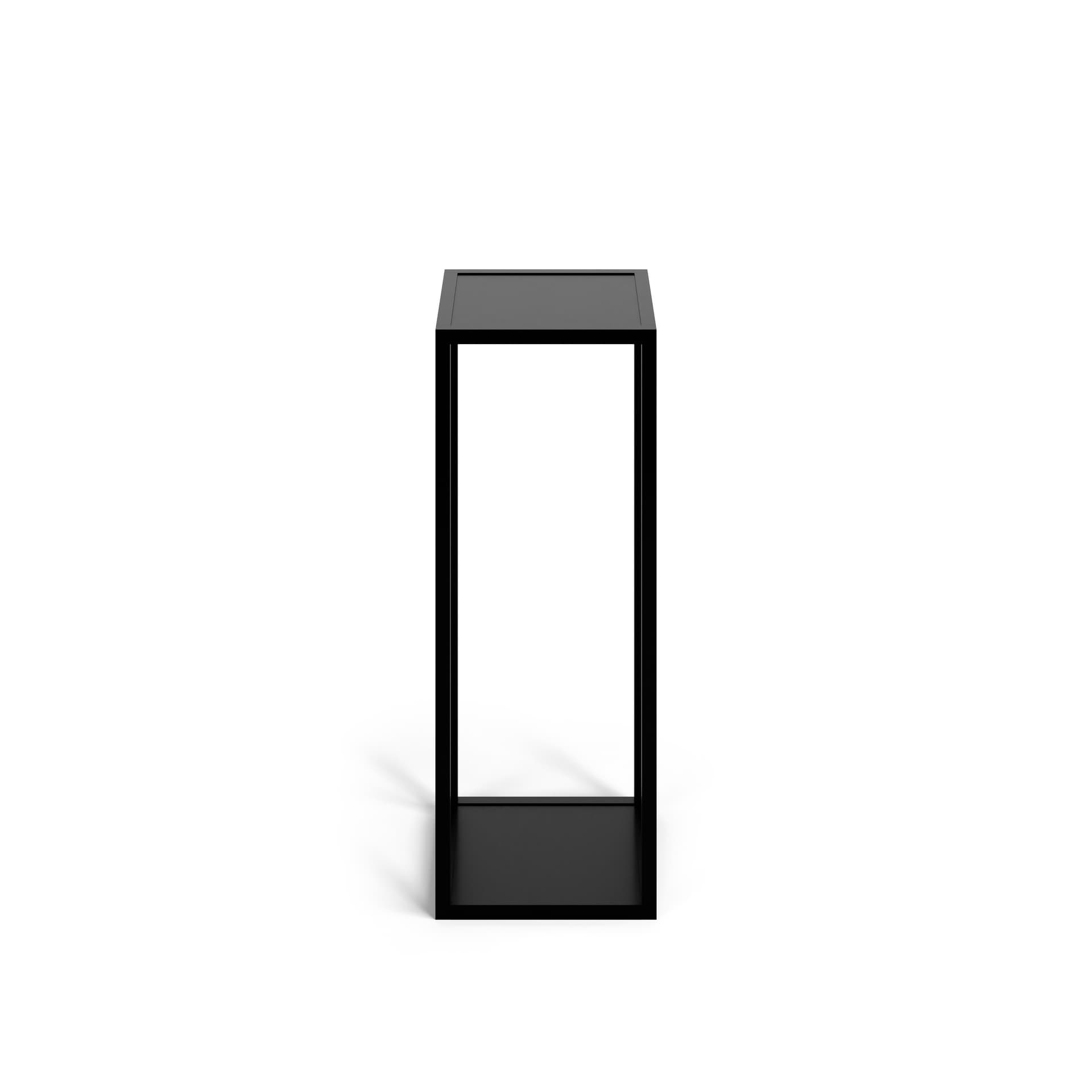 Slim tall side table with contemporary design