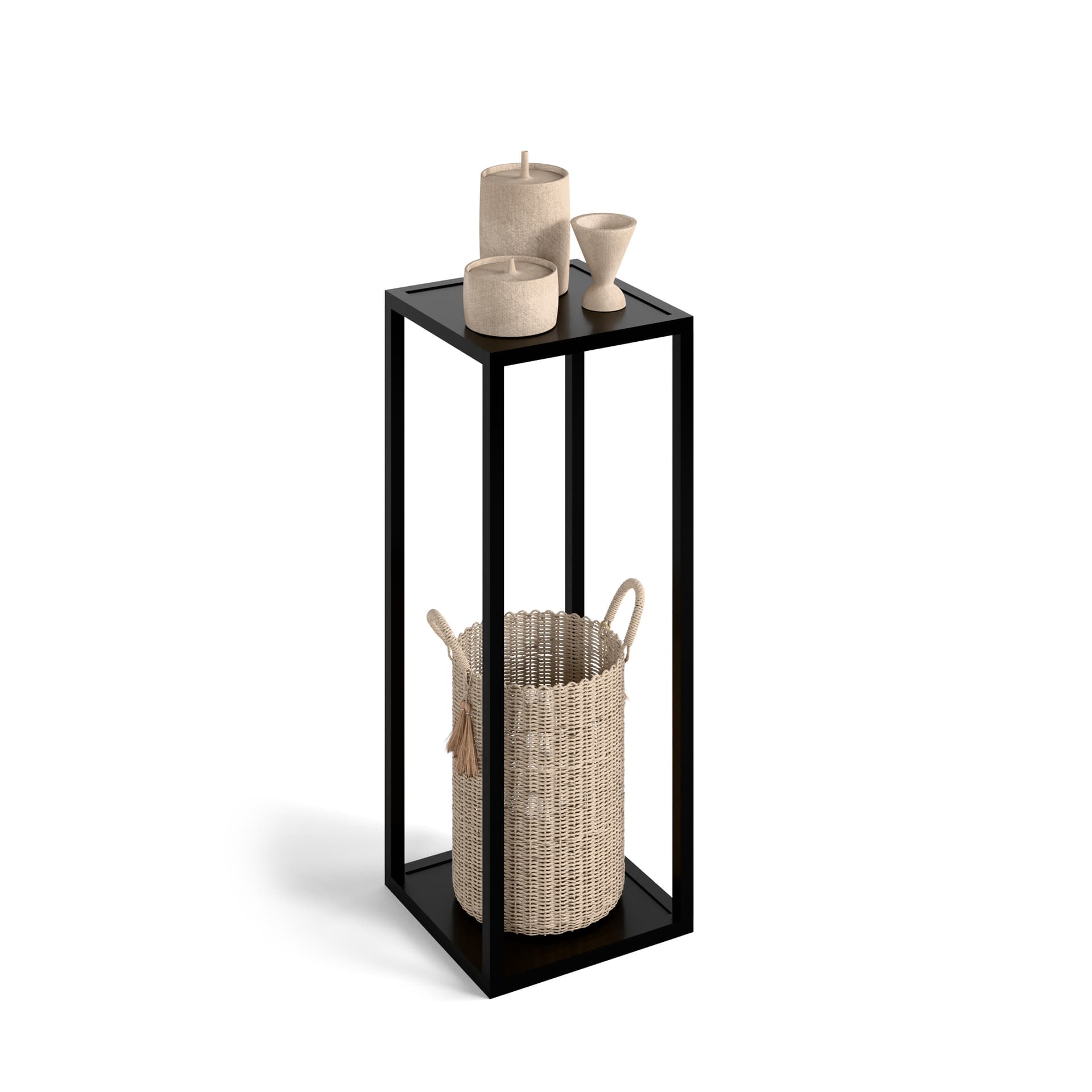 Slim tall side table with sturdy design