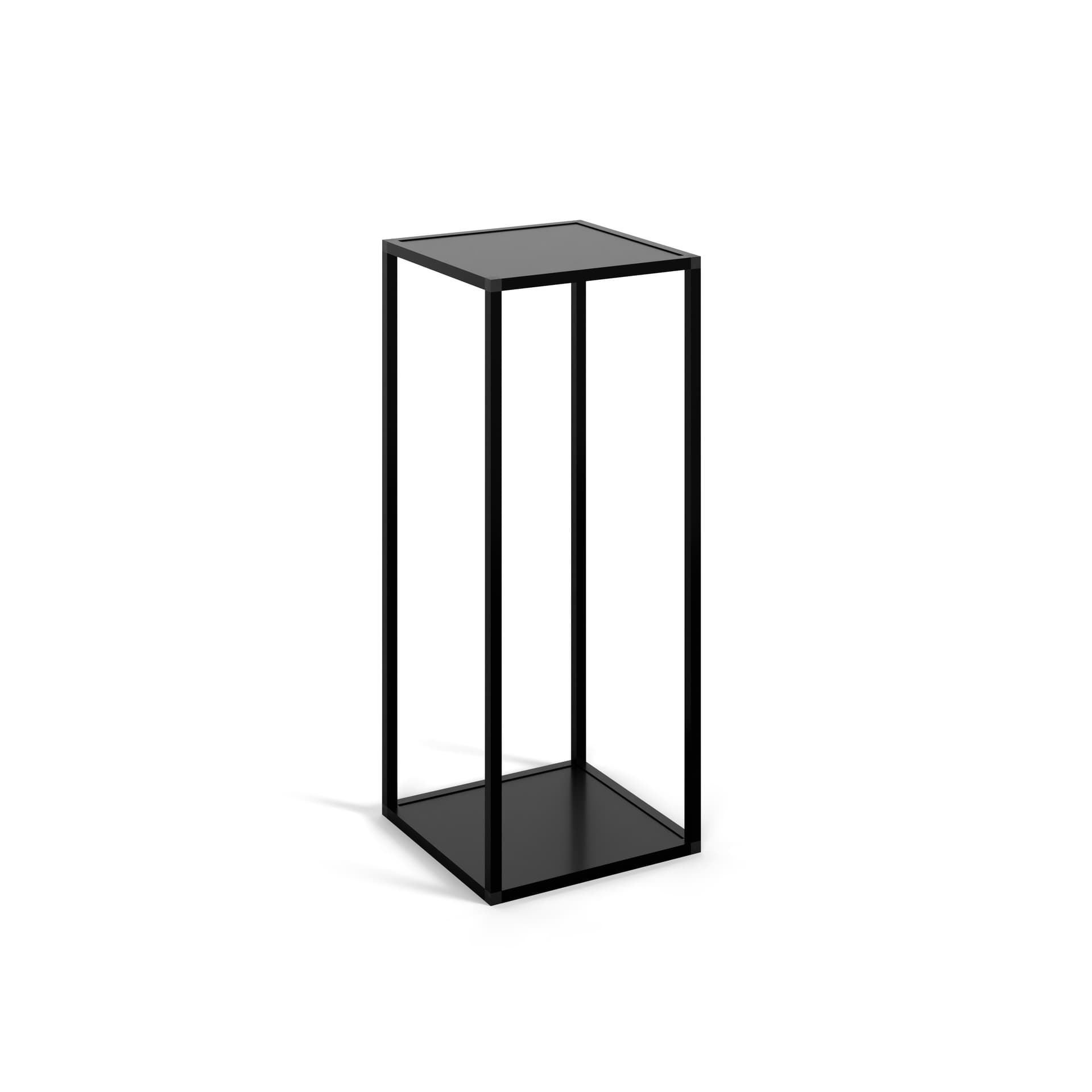 Slim tall side table is scratch resistant