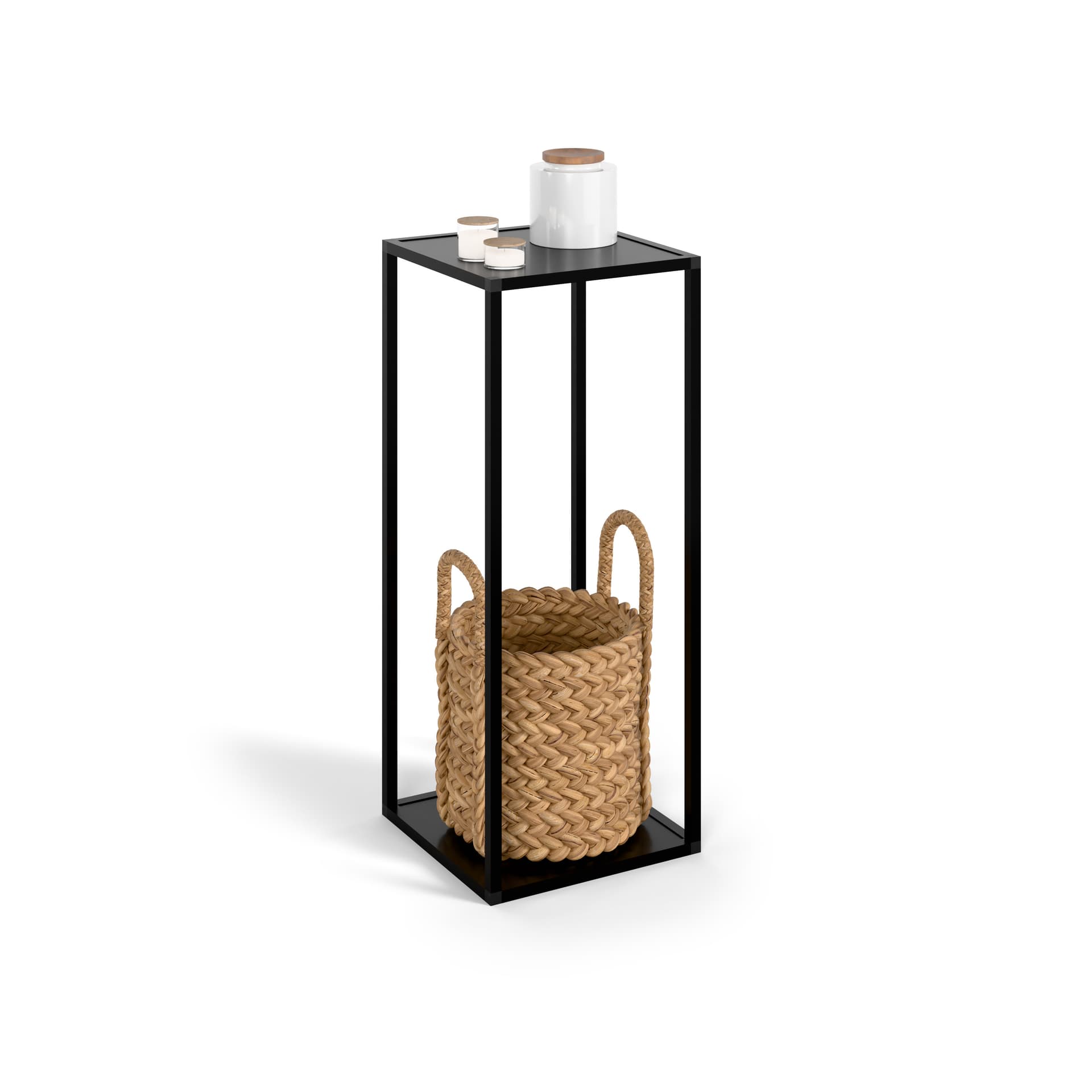 Slim tall side table with modern design