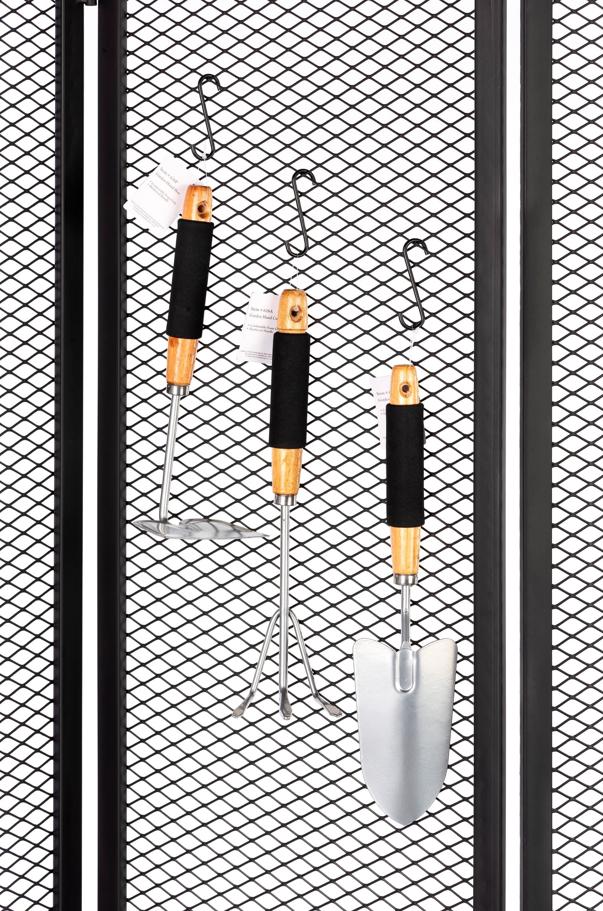Black iron s hooks with hanging placement style