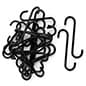 S-Hooks, Pack of 25, Powder Coated - Black