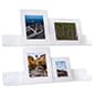 36 x 4 Acrylic Shelves, Wall Mounted, Dual Installation Options, Set of 2 - Clear 