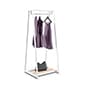 Clothing Rack with Double Sided Design, Adjustable Levelers and Steel Frame