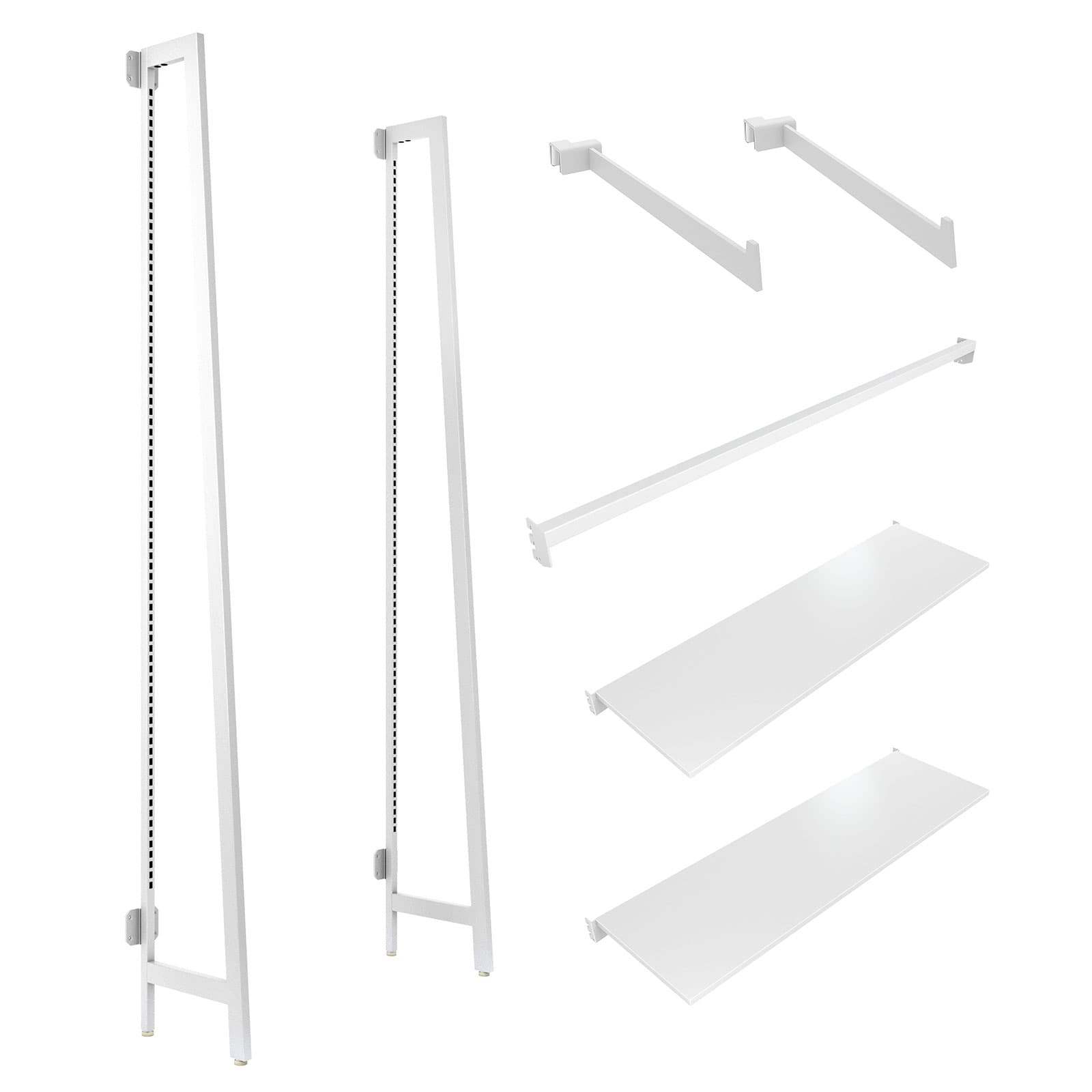 Wall mount a-frame outrigger requires assembly