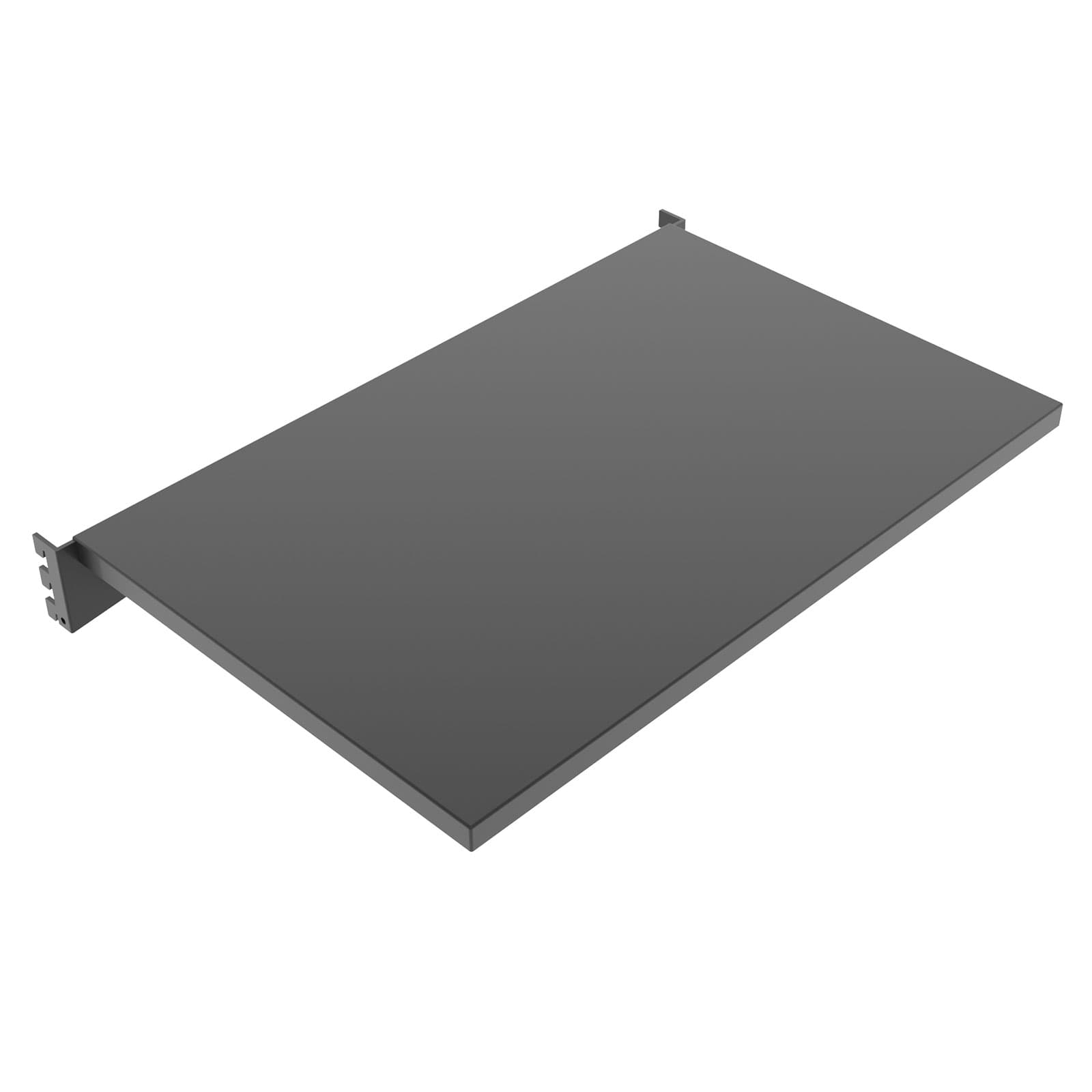 Gondola shelf in black matte finish